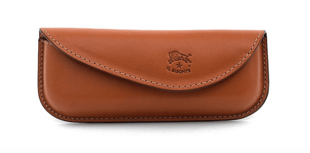 GLASSES CASE IN COWHIDE LEATHER C0749 (COLOR CARAMEL) $70
